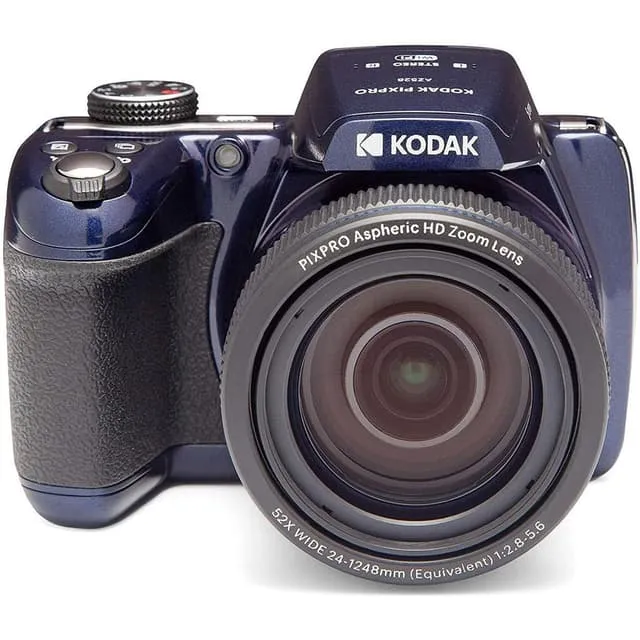 Pixpro AZ528 Bridge Camera - Blue + Pixpro Aspheric HD Zoom Lens 52x Wide 24-1248 mm f/2.8-5.6 f/2.8-5.6