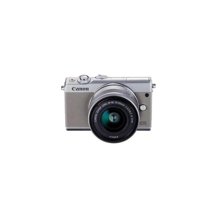 EOS M100 - Gray + Canon Zoom Lens EF-M 15-45 mm f/ 3.5-6.3 IS STM f/3.5-6.3