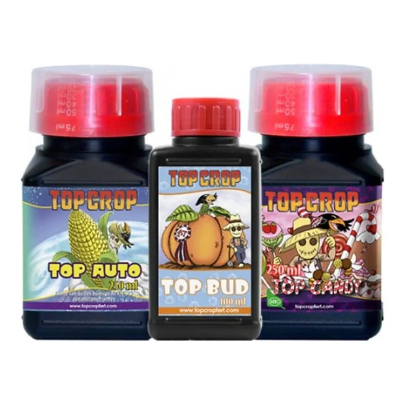 Top Crop Tripack Auto – Pack de Fertilizantes para Cultivo Autofloreciente en Interior