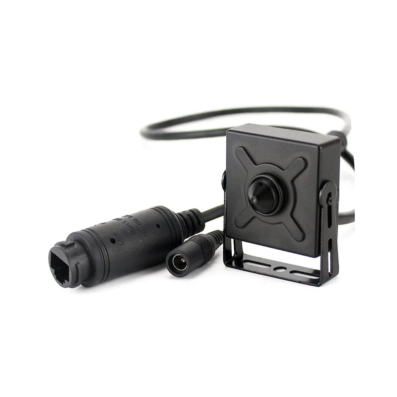 Alarma Total Cámara IP tipo «pinhole» de 4 Mp, ángulo de visión de 75 grados, objetivo de 3,7 mm, PoE, micrófono