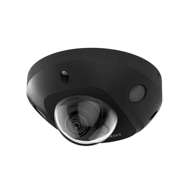 Hikvision DS-2CD2546G2-IS Mini domo de 4 MP con ranura para tarjeta SD, PoE, LED IR y micrófono, negro