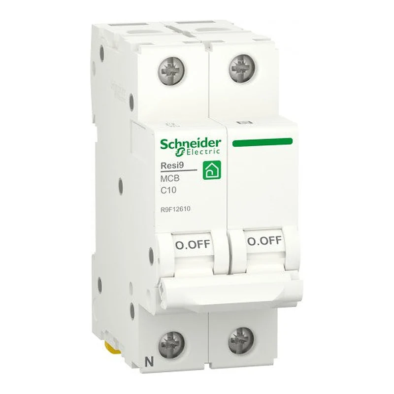 Schneider Interruptor Automático Resi9 1P+N 6kA Curva C – Interruptor Diferencial para Instalación