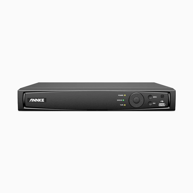 NR88 - Grabador NVR PoE de 8 Canales 4K, ancho de banda 80 Mbps, admite ONVIF y RTSP, compatible con Amazon Alexa