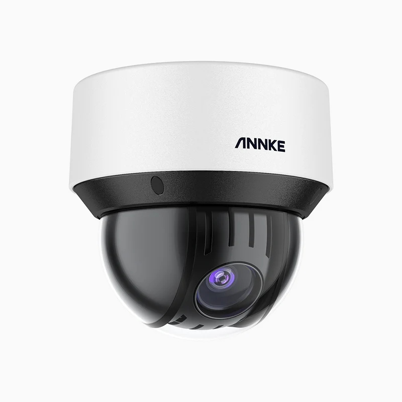 CZ425X - Cámara de seguridad domo PTZ PoE con zoom óptico de 5MP, resistente al vandalismo IK10, lente de 4,8-120 mm, análisis de comportamiento inteligente, visión nocturna en color de 164 pies, compatible con sirenas externas