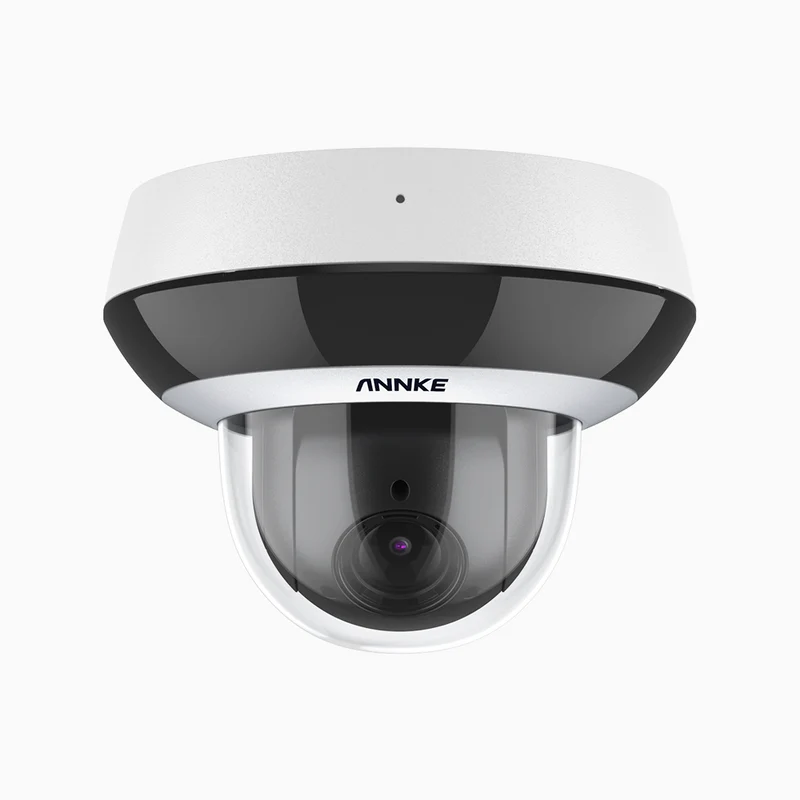 CZ504P - Cámara Domo PTZ PoE para Exterior 3K, Zoom Óptico de 4X, 3072 × 1728 a 30 FPS, Visión Nocturna en Color, Detección de Personas y Vehículos, Audio Bidireccional, Protección Antivandálica IK10