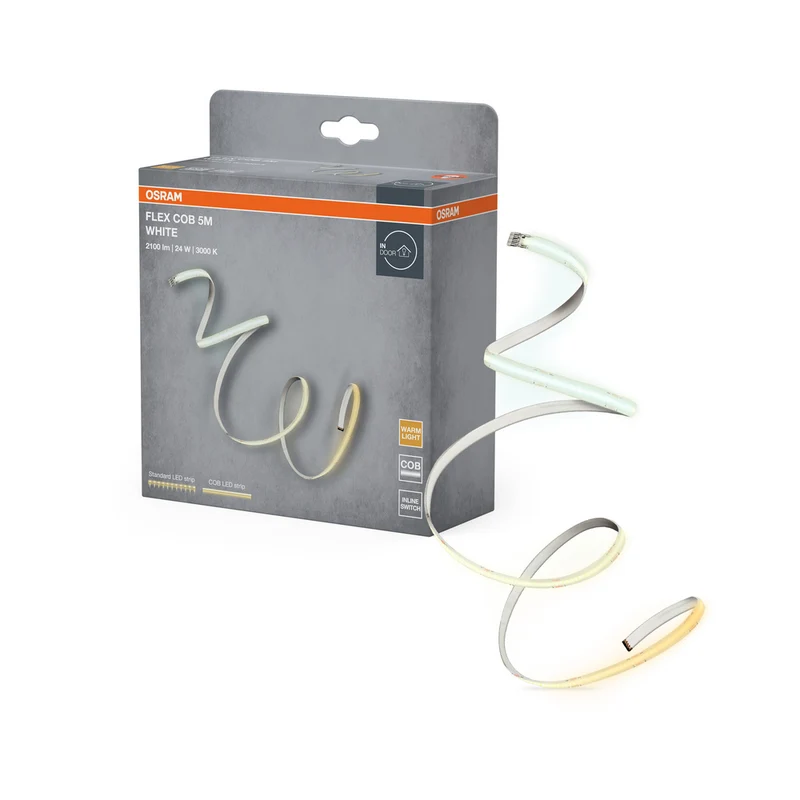 Tira LED OSRAM FLEX COB 5M, amarilla, 22 W, 1750 lm