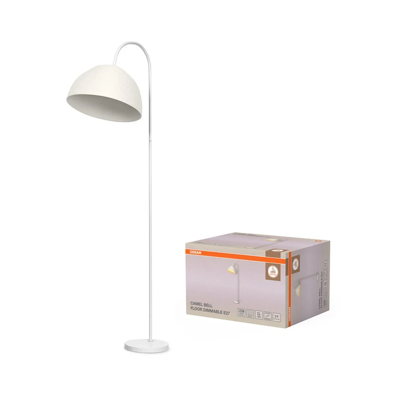 Lámpara de pie OSRAM DECOR Decor Camel Bell White, E27 regulable