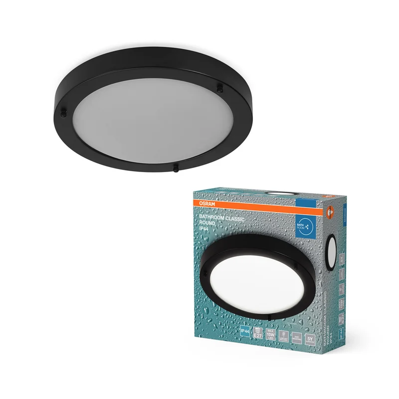 Lámpara de techo para baño OSRAM CLASSIC ROUND de 280 mm, E27