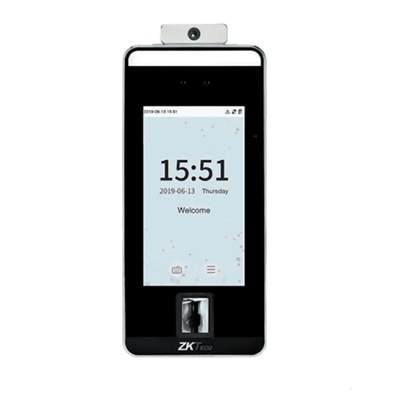 Terminal de reconocimiento facial con detección de temperatura Marca: ZKTeco