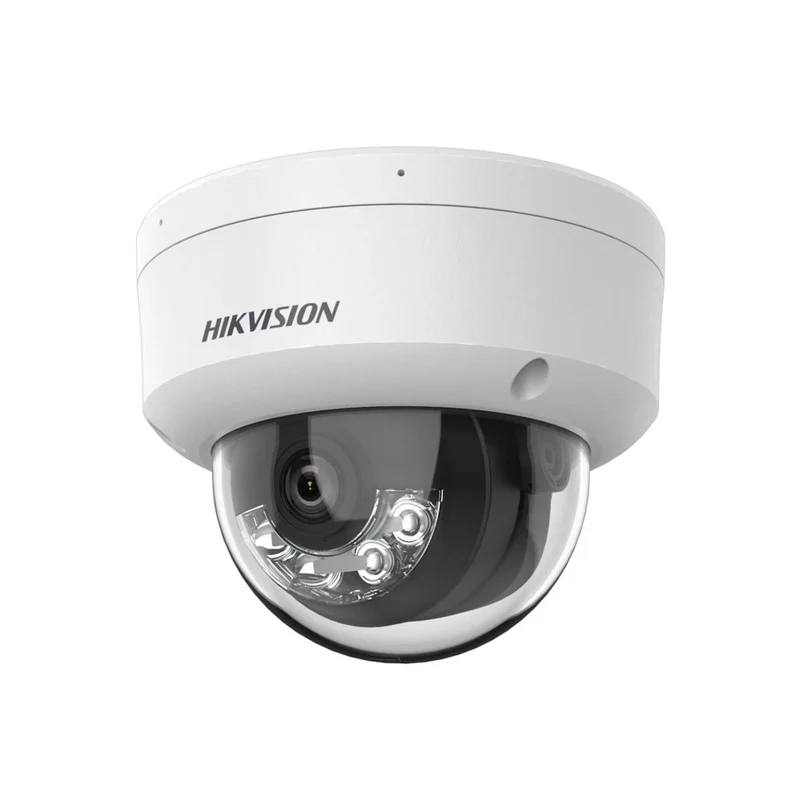 Hikvision DS-2CD2143G2-LIS2U, cámara de red tipo domo de 4 MP con tecnología AcuSense Smart Hybrid Light, PoE y 2 micrófonos