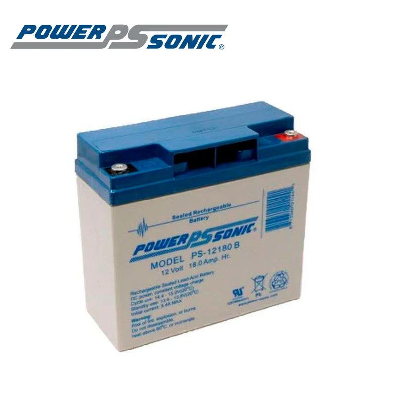 Batería recargable de 12V-18A PS-12180NB terminal T12 Marca: Power Sonic