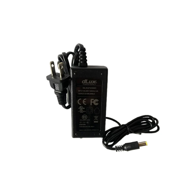 Adaptador 12V 2A UL con cable DLXCP2000C Marca: DLux