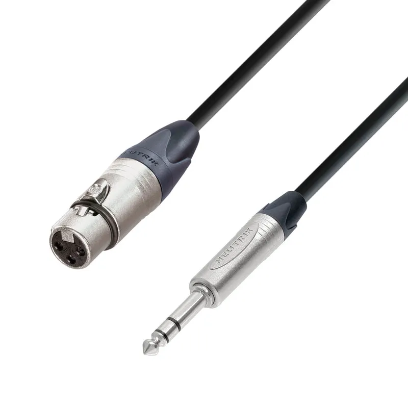 Neutrik XLR Hembra a Jack Balanceado (3 mtr.)