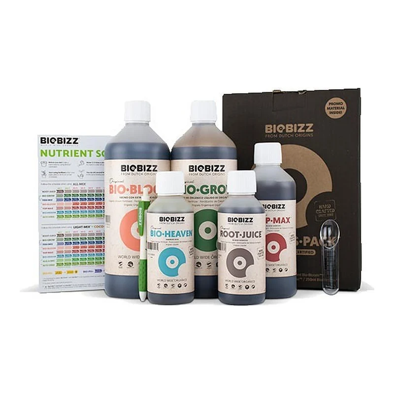 BioBizz Starter Pack – Pack de Iniciación con los Mejores Fertilizantes Orgánicos de BioBizz