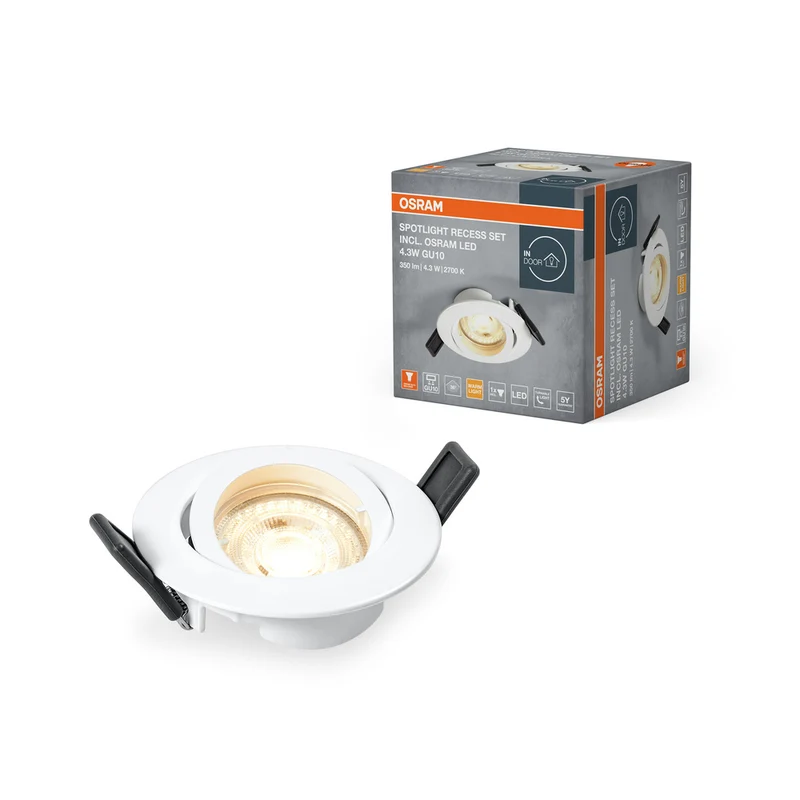 Foco empotrable OSRAM TWISTLOCK LED Ø 88,5 mm blanco 4,3 W / 2700 K blanco cálido GU10