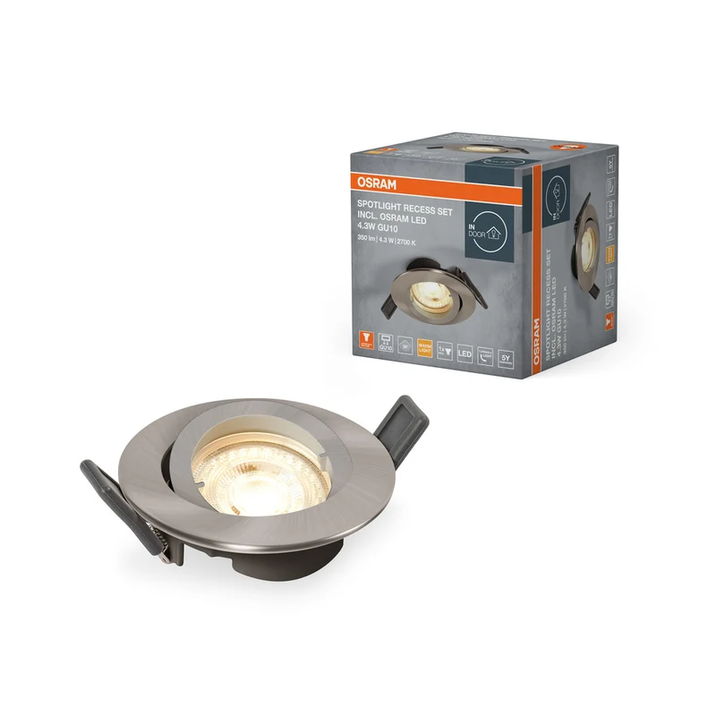 Foco empotrable OSRAM TWISTLOCK LED Ø 88,5 mm, blanco 4,3 W / 2700 K blanco cálido GU10