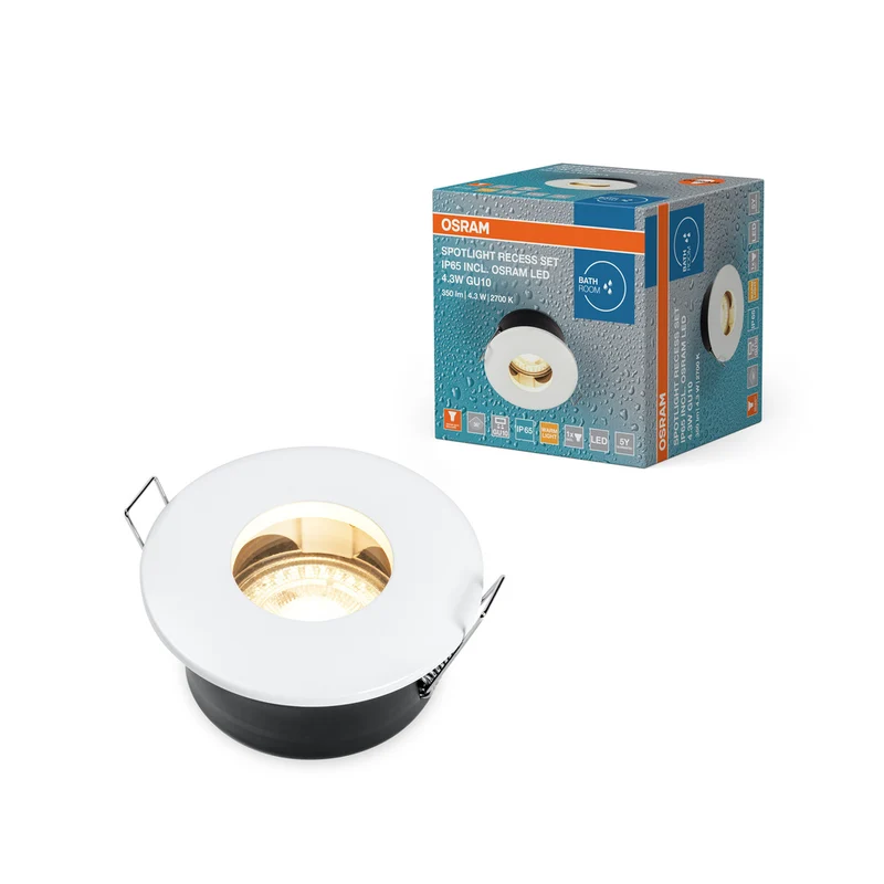 Foco empotrable OSRAM TWISTLOCK LED, Ø 85 mm, 4,3 W / 2700 K blanco cálido GU10