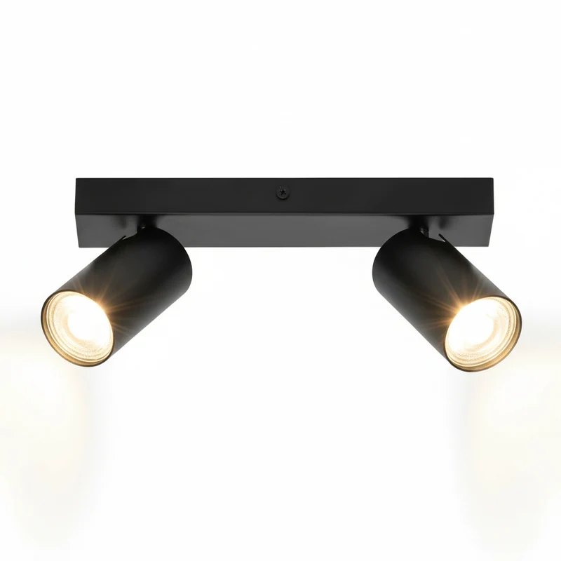 Lámpara de techo OSRAM LED SPOT OCTAGON 2 x 3,4 W, GU10, 460 lm, negra