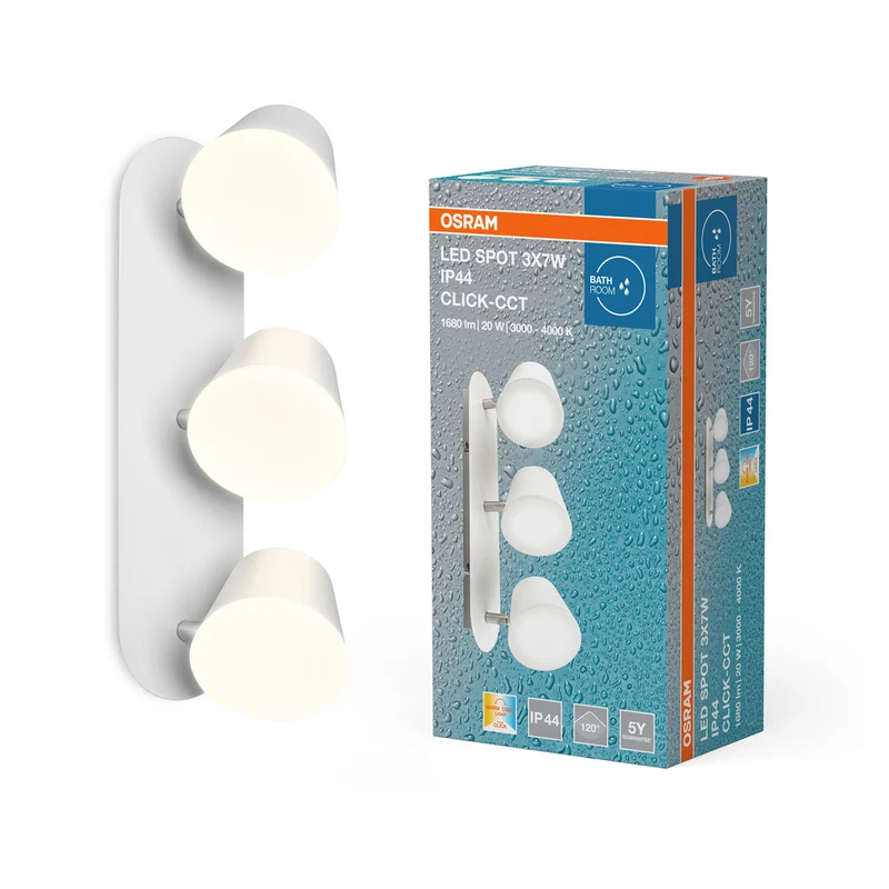 Foco LED de techo OSRAM 3x 7W 3000-4000K