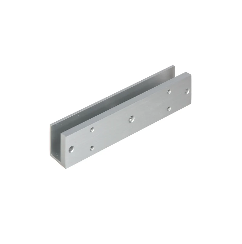 Soporte en U para control de acceso para marco de puerta vidrio ASF280U Marca: Dahual o Teklik