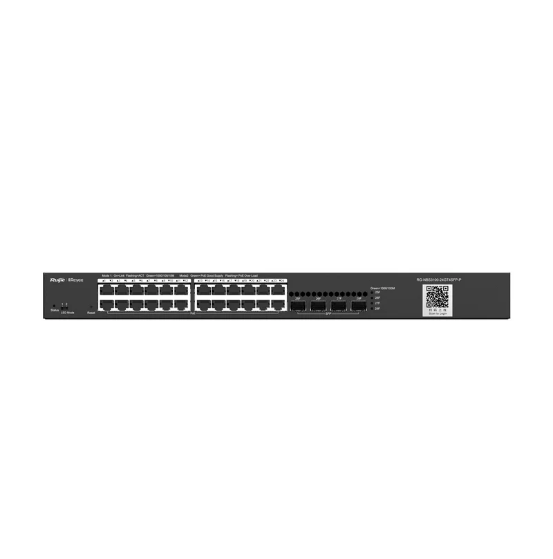 Switch Acceso L2 / 24 GE / 4 SFP / PoE 370W Marca: Fuijie
