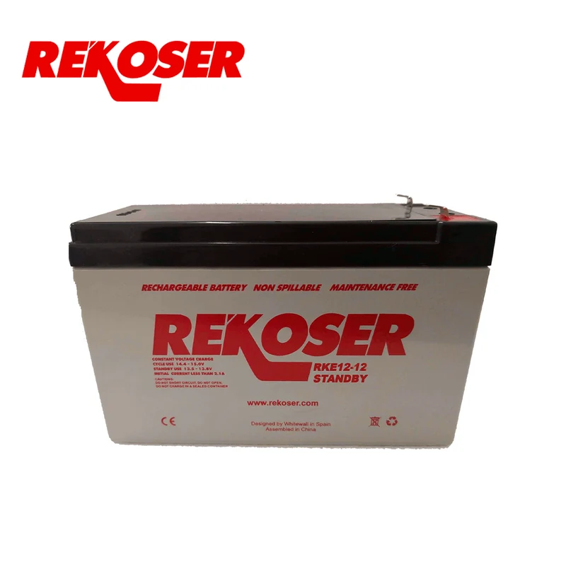 Bateria de 12 voltios 12 amperios RKE12-12 Marca: REKOSER