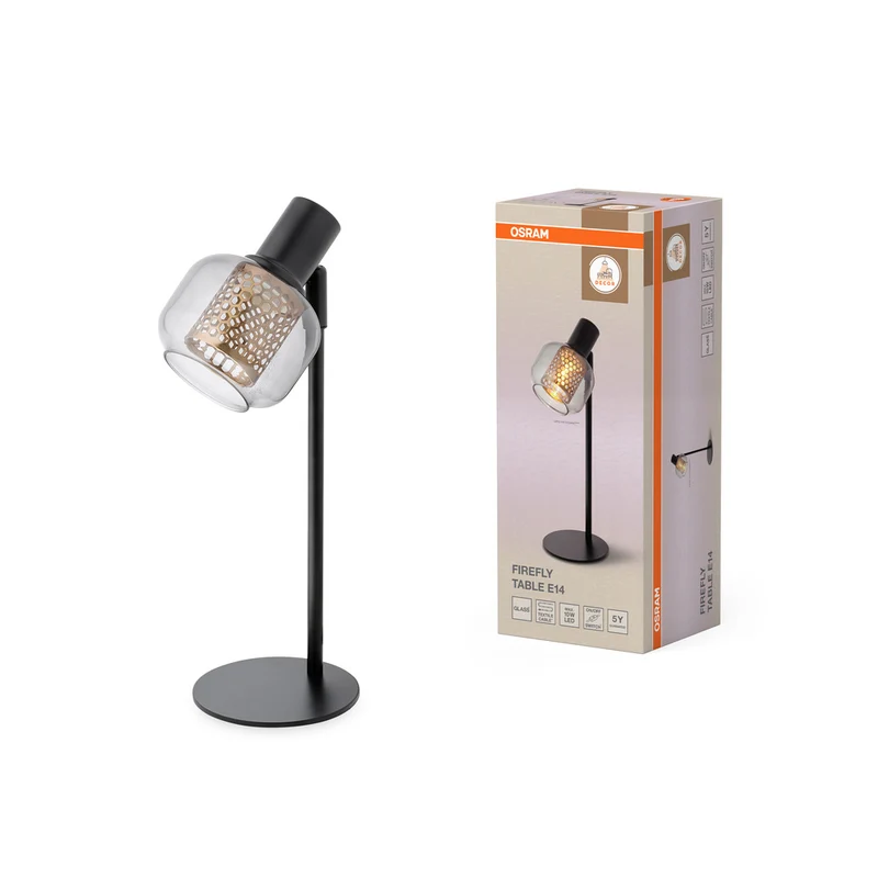 Lámpara de mesa OSRAM DECOR Firefly E14 negra