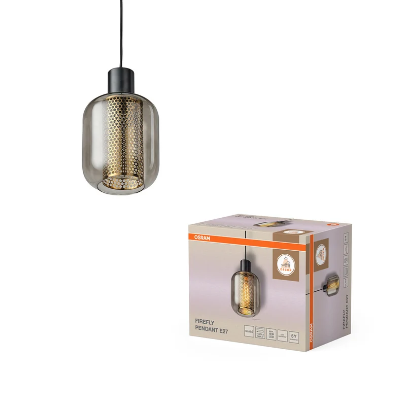 Lámpara colgante OSRAM DECOR Firefly E27 negra