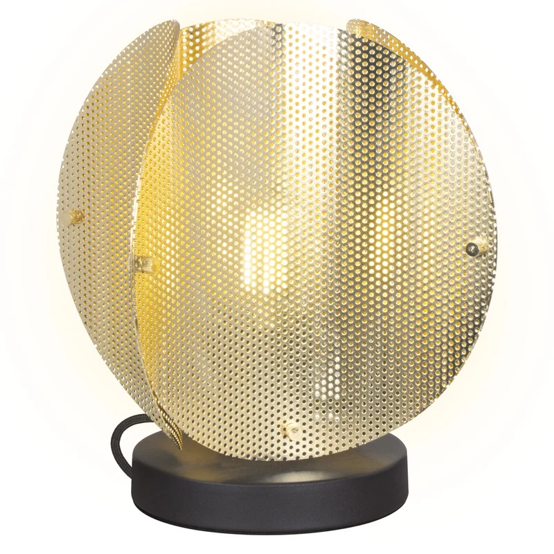 Lámpara de mesa OSRAM DECOR con globo plegable E27 dorada