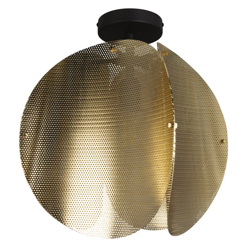 Lámpara de techo OSRAM DECOR con globo plegable E27 dorada