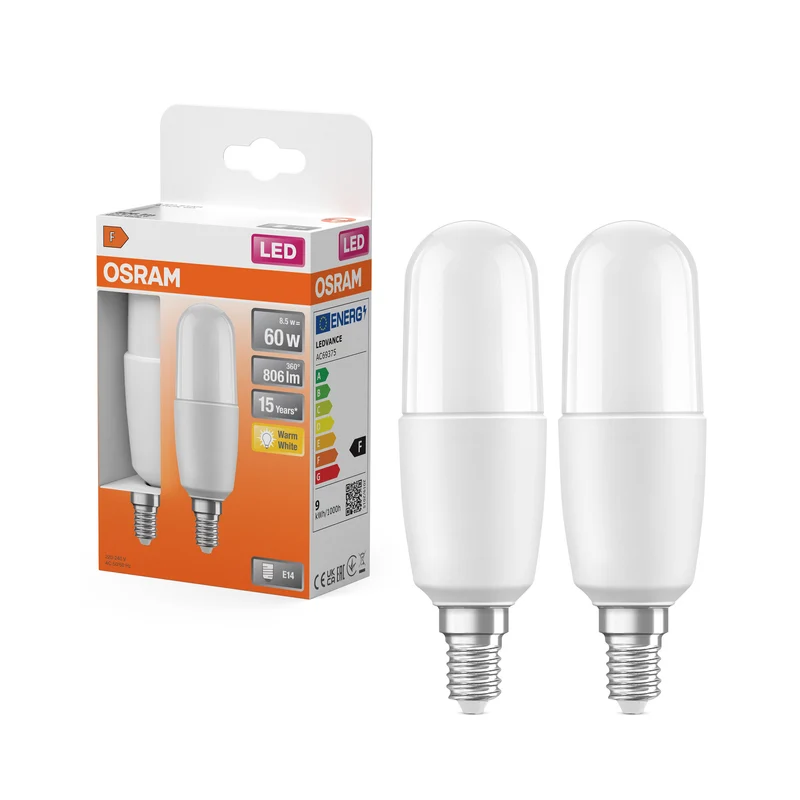 Lámpara de bordado OSRAM LED PCR CLASSIC 8,5 W 827 Mate E14