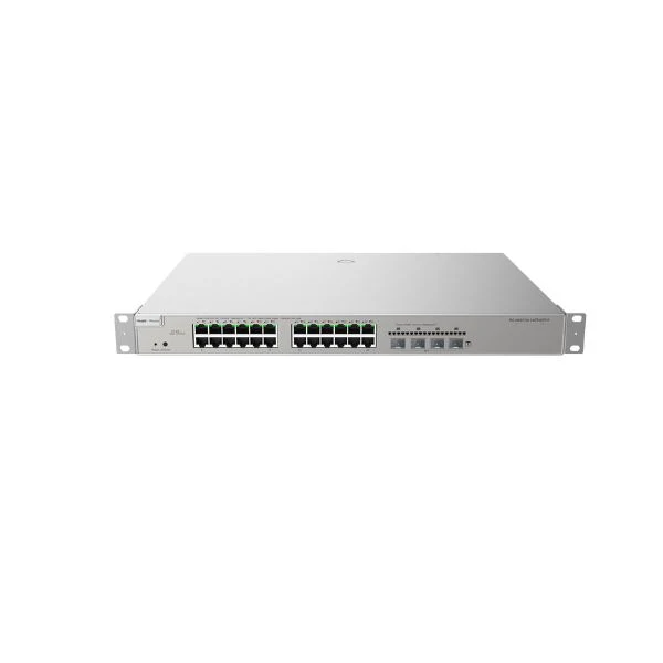 Switch Ruijie Reyee RG-NBS5200-24GT4XS-P, 24 Puertos Gigabit, 4 SFP+ Uplink 10G, Layer 3