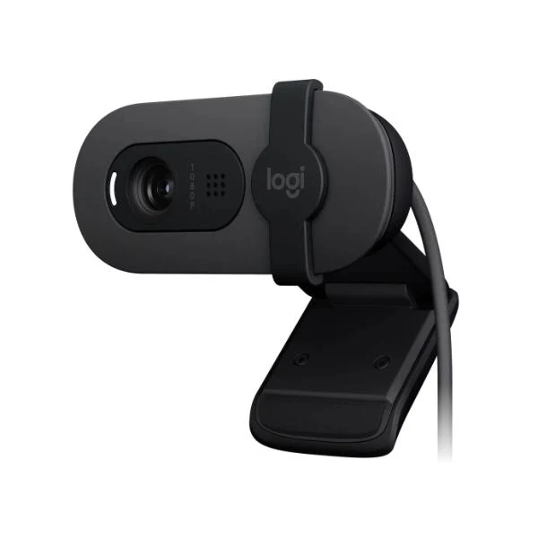 Webcam Logitech BRIO 100 FHD 1920x1080, Foco Fijo, Micrófono Integrado, USB, Color Grafito Webcam 960-001586
