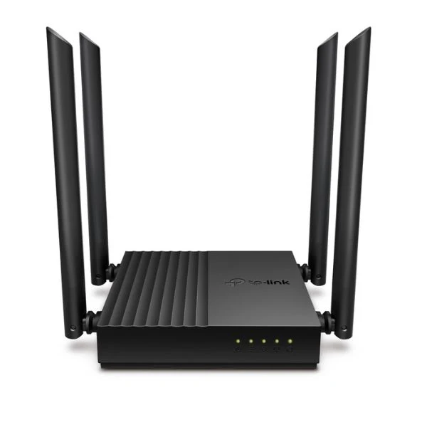 Router Tp-link Archer C64 AC1200 Wireless MU-MIMO 4 Antenas 867 Mbps en la banda de 5 GHz y 400 Mbps en la banda 2,4GHz