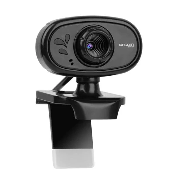 Cámara Web Argom CAM20 HD 720P con Micrófono Incorporado, USB y Enfoque Manual - Negra