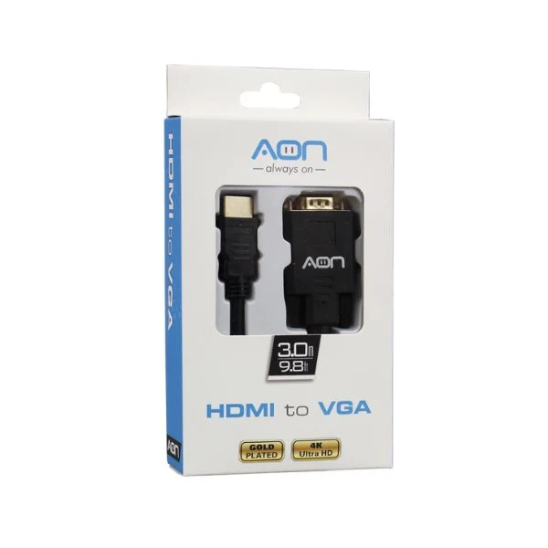 Cable de Video AON HDMI A VGA AO-CB-4102