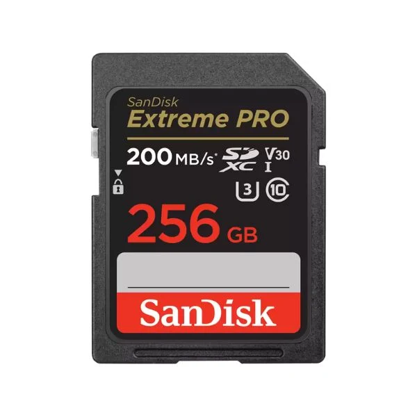 Memoria SanDisk Extreme PRO SDXC UHS-I de 256 GB - C10, U3, V30, 4K UHD, tarjeta SD - SDSDXXD-256G-GN4IN