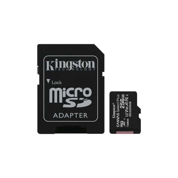 Memoria Micro SD Kingston 256GB Canvas select clase 10