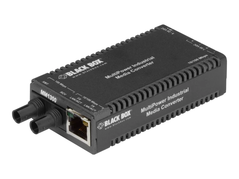 Convertidor de Medios Black Box Multi-Power Miniature Industrial Media Converter