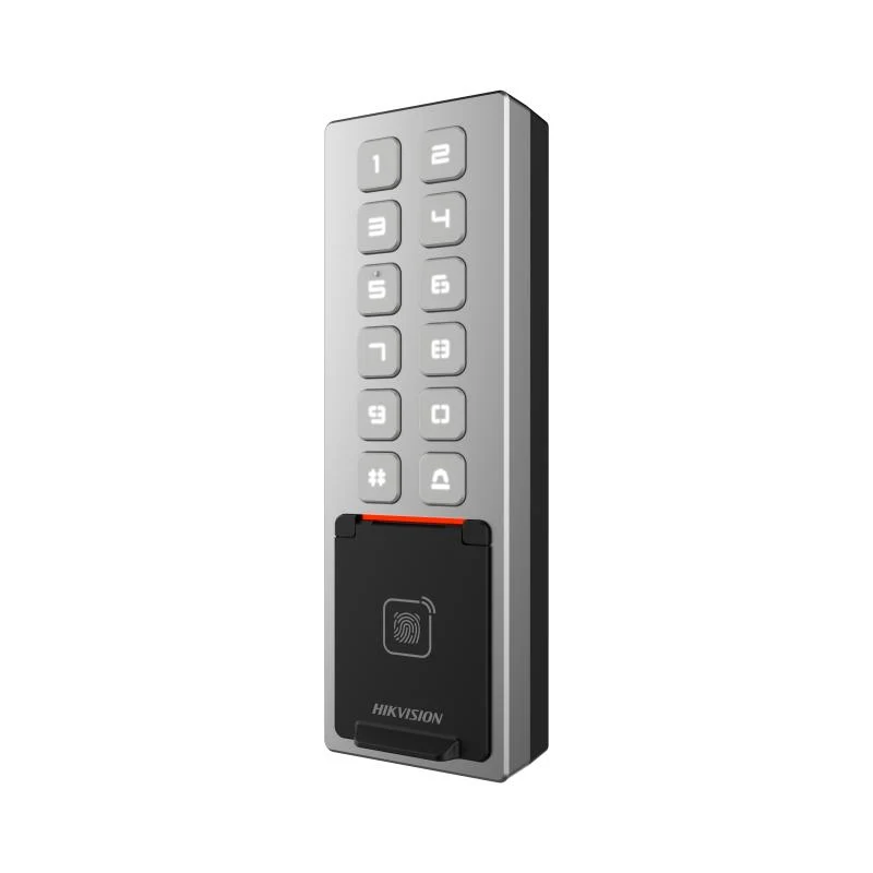 Accesorio de Control de Acceso Hikvision - Teclado Exterior WiFi Antivandálico IP65 & IK08 - Administrable en la Nube - DS-K1T805MBFWX