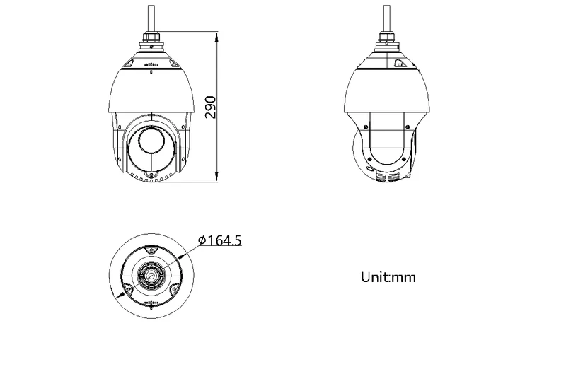 Cámara PTZ Hikvision - Domo PTZ IP 4 Megapixel - 25X Zoom - 100 mts IR - Exterior IP66 - DS-2DE4425IW-DE(T5)