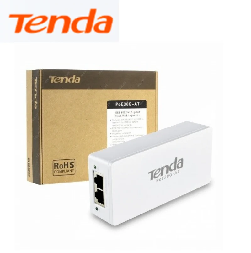 Inyector POE Gigabit 802.3at PoE30G-AT Marca: Tenda