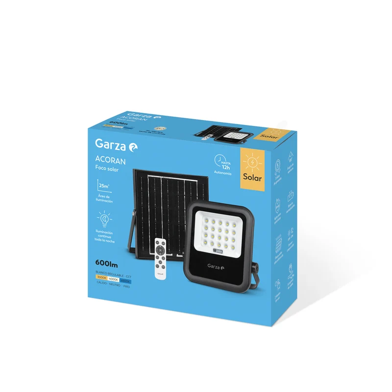 Proyector solar Acoran con placa desplazable