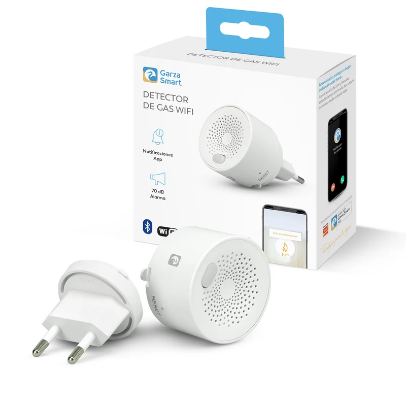 Detector Inteligente Wifi de Gas Natural, Butano y Propano