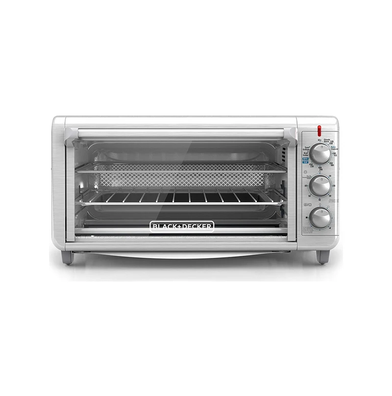 Horno con Freidora de Aire 8 rebanadas inox TO3265xSS-LA Marca: Black + Decker