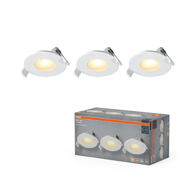 Foco empotrable LED Spot de OSRAM, 4,9 W, 120°, blanco, 68 mm de diámetro