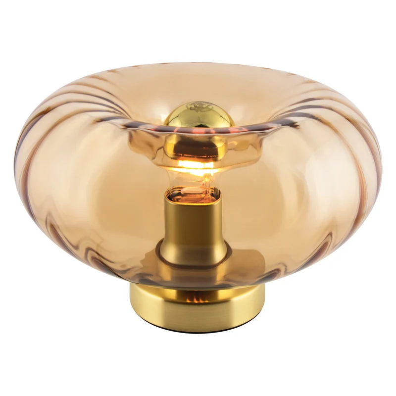 Lámpara de mesa de cristal dorado OSRAM DECOR E27 dorada