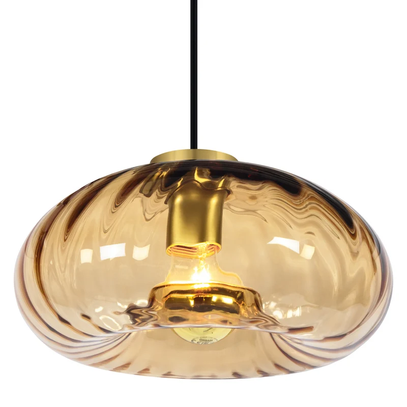 Lámpara colgante de cristal dorado OSRAM DECOR E27 dorada