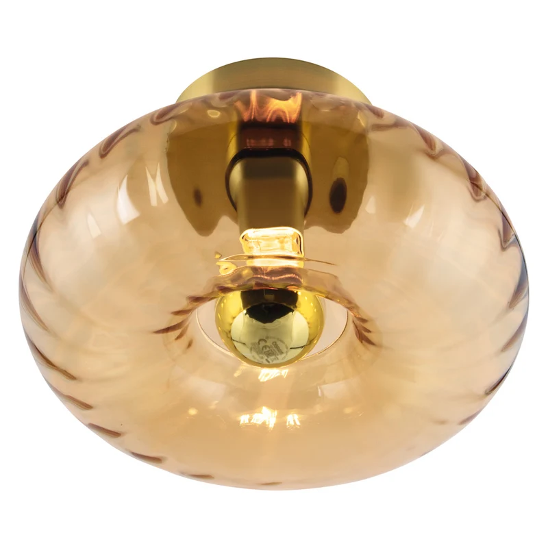 Lámpara de techo de cristal dorado OSRAM DECOR E27 dorada