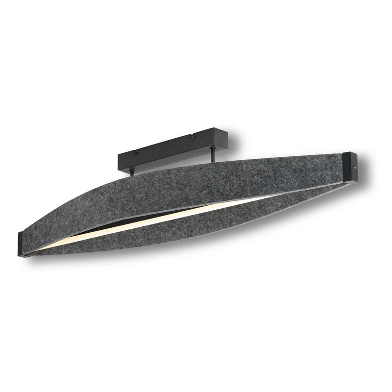 Lámpara de techo OSRAM DECOR Flat Felt 23W 830 Gris oscuro